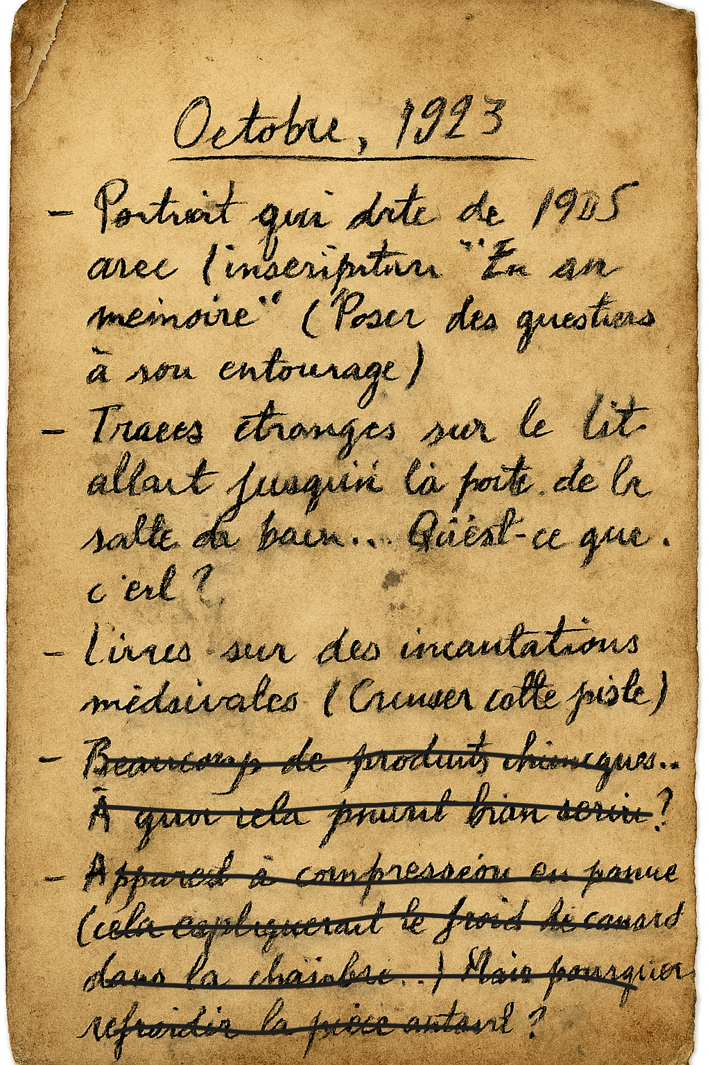 Etat des lieux